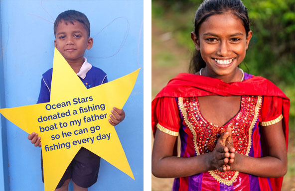 Ocean Stars help communities with preschool education and fishing boats